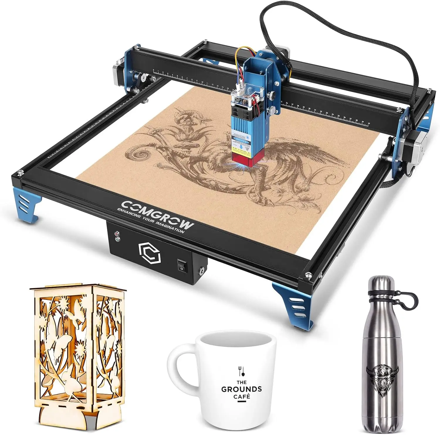 Z1 Laser Engraving Machine 5000mW Output Power, Laser Cutter and Engraver Machine 24V Compressed Spot 10000mm/min with Eye Prote
Z1 Laser Engraving Machine 5000mW Output Power, Laser Cutter and Engraver Machine 24V Compressed Spot 10000mm/min with Eye Prote