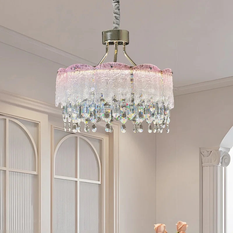 French High-end Light Green Crystal Chandelier For Restaurant Living Room Children's Room Pendent Lamp Indoor Lighting Fixtures
French High-end Light Green Crystal Chandelier For Restaurant Living Room Children's Room Pendent Lamp Indoor Lighting Fixtures