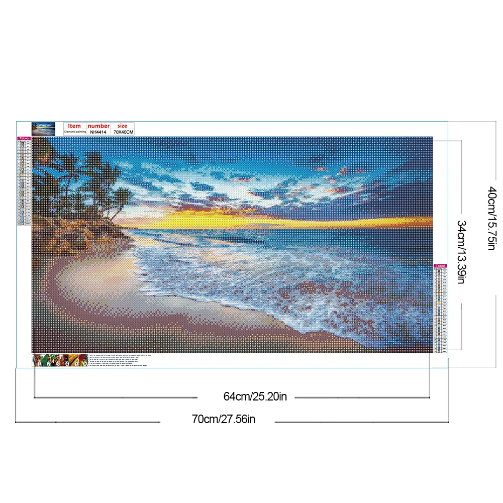 2pcs Landscape 5D DIY Full Drill Round Diamond Painting Kit Home Decor 70x40cm (D)
2pcs Landscape 5D DIY Full Drill Round Diamond Painting Kit Home Decor 70x40cm (D)