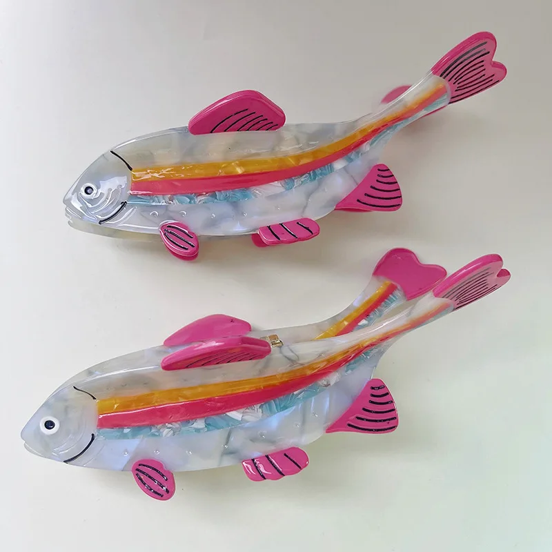 NC New Pink Trout Hair Claw Beach Party Fish Series Acetate Claw Clips Cute Marine Organism Hair Accessories for Women Girls
NC New Pink Trout Hair Claw Beach Party Fish Series Acetate Claw Clips Cute Marine Organism Hair Accessories for Women Girls