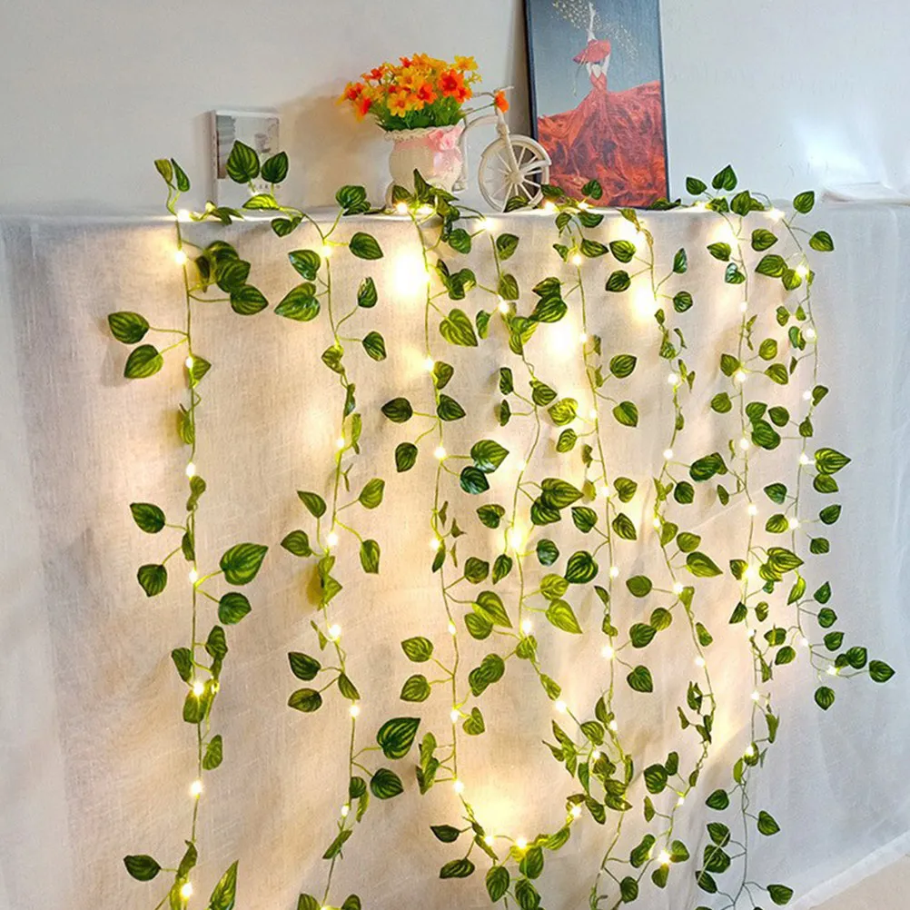 4Pcs Leaves String Lights LED Light String for Bedroom Living Room Bar Garden Wedding Decoration Warm White Vine Light
4Pcs Leaves String Lights LED Light String for Bedroom Living Room Bar Garden Wedding Decoration Warm White Vine Light