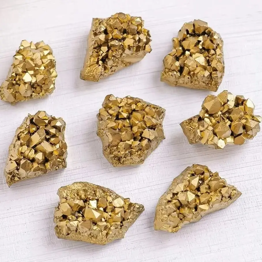 Natural Agate Cluster Electroplate Crystal Semi-Precious Stone Craft for Healing Specimen Collection Aroma Diffuser Stone 
Natural Agate Cluster Electroplate Crystal Semi-Precious Stone Craft for Healing Specimen Collection Aroma Diffuser Stone