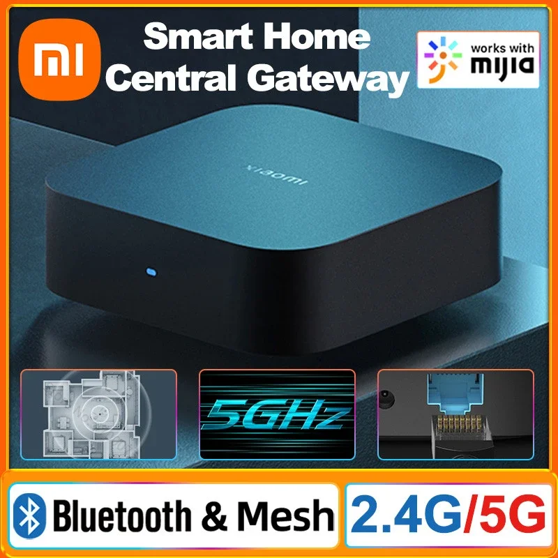 Xiaomi 5GHz Bluetooth MESH Gateway Smart Central Hub Gateway 10/100Mbps WiFi Mesh Ethernet Port Hub Works with Mi Home APP
Xiaomi 5GHz Bluetooth MESH Gateway Smart Central Hub Gateway 10/100Mbps WiFi Mesh Ethernet Port Hub Works with Mi Home APP