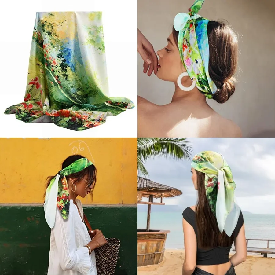 100 Mulberry Silk Scarf-Printed or Solid Color 35 Square Large Silk Hair Head Wrap Scarf With Gift Box Package
100 Mulberry Silk Scarf-Printed or Solid Color 35 Square Large Silk Hair Head Wrap Scarf With Gift Box Package