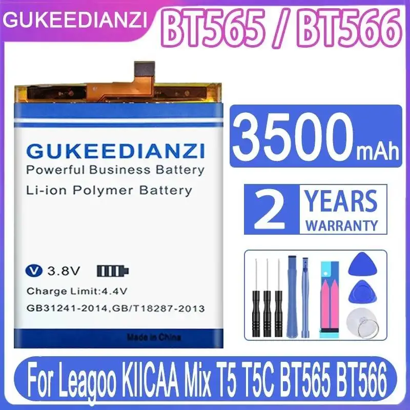 BT565 BT566 Mobile Phone Battery 3500mAh For Leagoo Kiicaa Mix T5 T5C High-Efficiency
BT565 BT566 Mobile Phone Battery 3500mAh For Leagoo Kiicaa Mix T5 T5C High-Efficiency