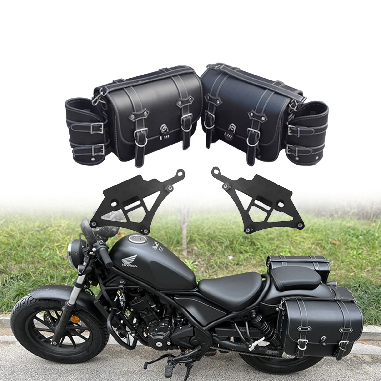 Quick Release Motorcycle Saddlebags Side Bags For Rebel 300 Rebel 500 Rebel 1100 CMX300 CMX500 CMX1100
Quick Release Motorcycle Saddlebags Side Bags For Rebel 300 Rebel 500 Rebel 1100 CMX300 CMX500 CMX1100