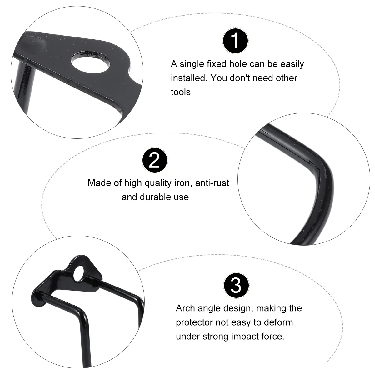 Rear Derailleur Protectors Iron Anti-Rust Durable Arch Design Easy Install Most Bikes Black Color Adult Use Bike Gear
Rear Derailleur Protectors Iron Anti-Rust Durable Arch Design Easy Install Most Bikes Black Color Adult Use Bike Gear