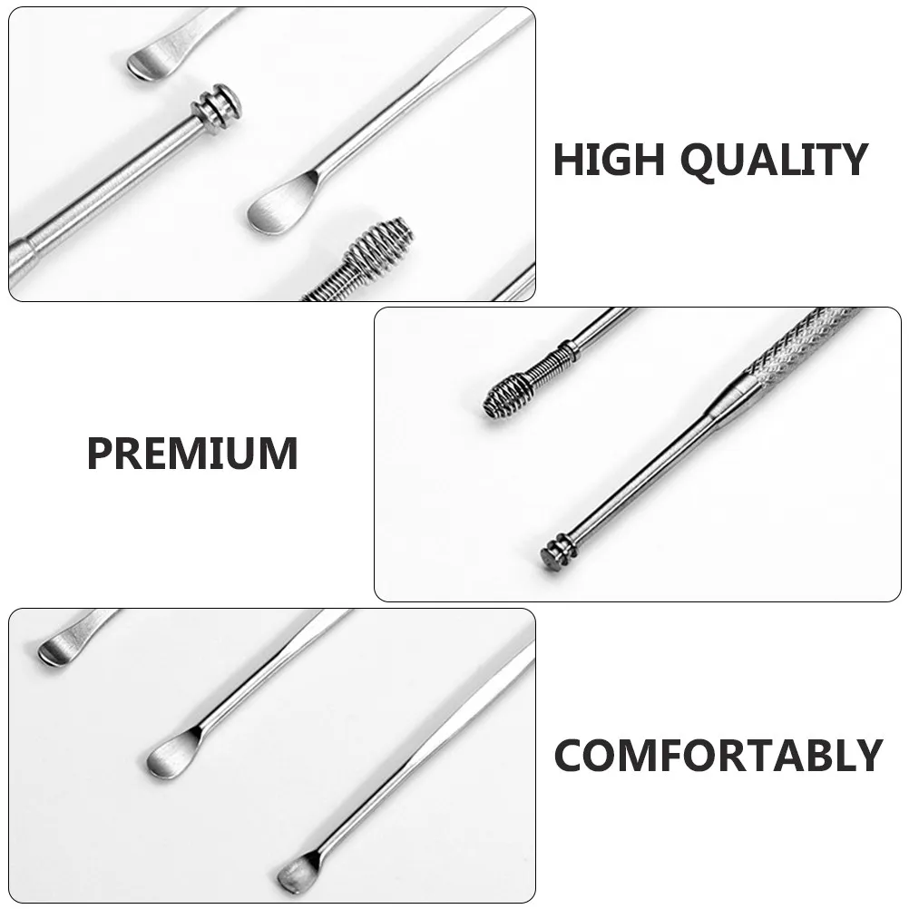 2Set Sturdy Ear Wax Remover Spoon Set 6 Tools for Different Needs Suitable for Various Scenes and People High Quality
2Set Sturdy Ear Wax Remover Spoon Set 6 Tools for Different Needs Suitable for Various Scenes and People High Quality