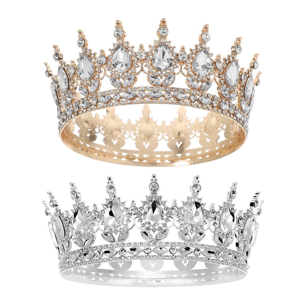 2 Pcs Vintage Tiara Crown Elegant Rhinestone Wedding Headwear Baroque Bridal Zinc Alloy Fairy Birthday Party Decorations
2 Pcs Vintage Tiara Crown Elegant Rhinestone Wedding Headwear Baroque Bridal Zinc Alloy Fairy Birthday Party Decorations