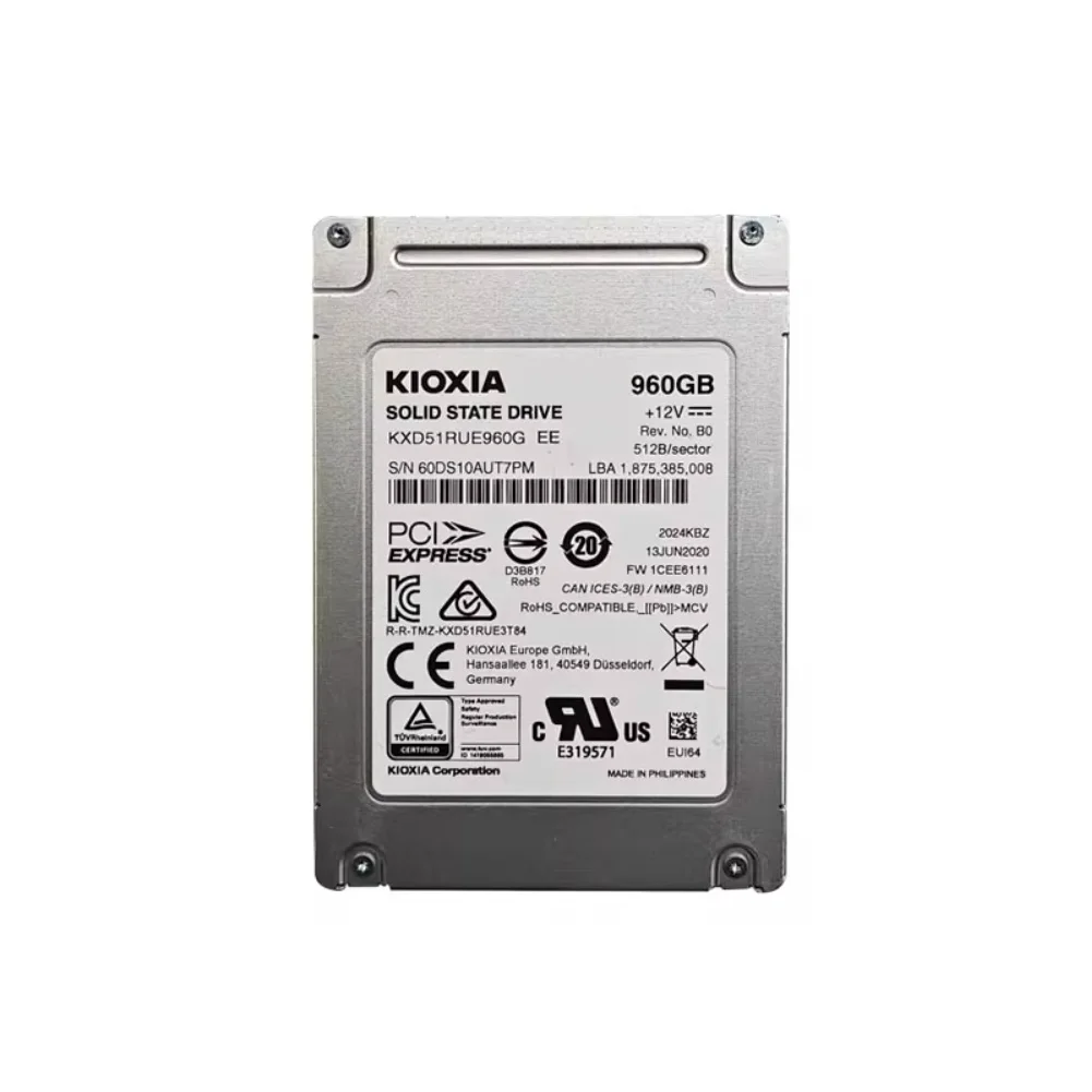 Used KIOXA SSD XD5 960G 90%+ health KXD51RUE960G 3D NAND TLC U.2 2.5-Inch Enterprise Solid State Drive
Used KIOXA SSD XD5 960G 90%+ health KXD51RUE960G 3D NAND TLC U.2 2.5-Inch Enterprise Solid State Drive