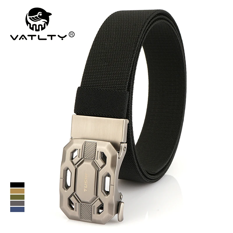 VATLTY Мужской эластичный ремень 100-120 см с автоматической пряжкой, тактический, для активного отдыха, из настоящего нейлона, повседневный, джинсовый ремень для талии
VATLTY Мужской эластичный ремень 100-120 см с автоматической пряжкой, тактический, для активного отдыха, из настоящего нейлона, повседневный, джинсовый ремень для талии