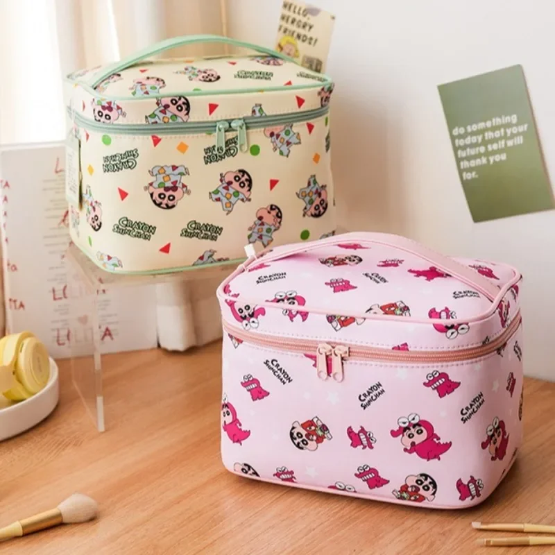 Crayon ShinChans Cartoon Portable Travel Cosmetic Bag Large Capacity Toiletry Bag for Skincare Makeup Organizer Storage Pouch
Crayon ShinChans Cartoon Portable Travel Cosmetic Bag Large Capacity Toiletry Bag for Skincare Makeup Organizer Storage Pouch