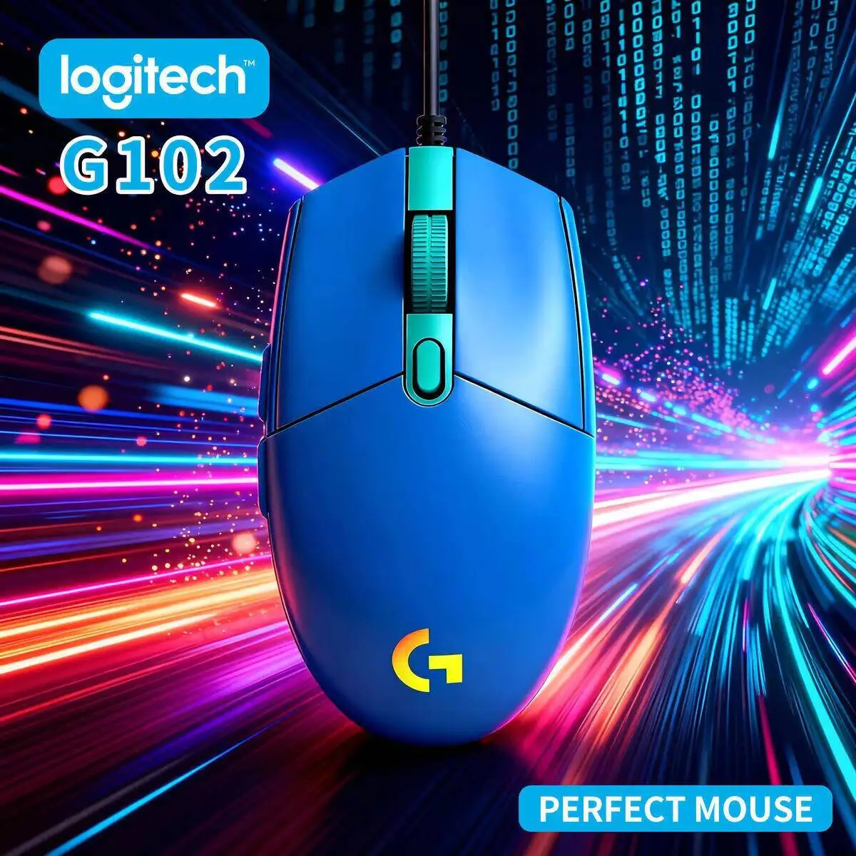 Logitech G102 Gaming Mouse, HERO Sensor 200-8000 DPI, RGB Lighting, Mechanical Buttons, Lightweight for Long Sessions
Logitech G102 Gaming Mouse, HERO Sensor 200-8000 DPI, RGB Lighting, Mechanical Buttons, Lightweight for Long Sessions