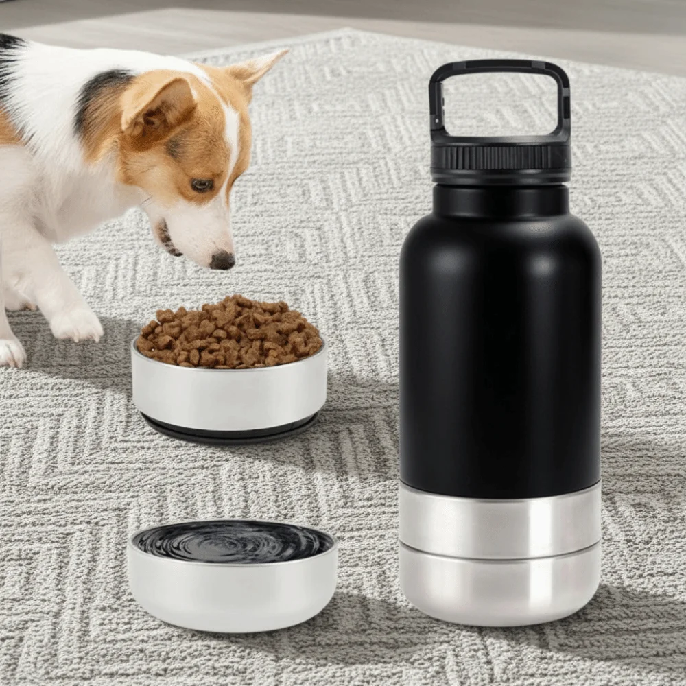 3 in 1 Stainless Steel Pet Water Bottle 32Oz Multi-layered Dog Feeding Bottle Leak-proof Large Capacity Dog Drinking Bottle
3 in 1 Stainless Steel Pet Water Bottle 32Oz Multi-layered Dog Feeding Bottle Leak-proof Large Capacity Dog Drinking Bottle