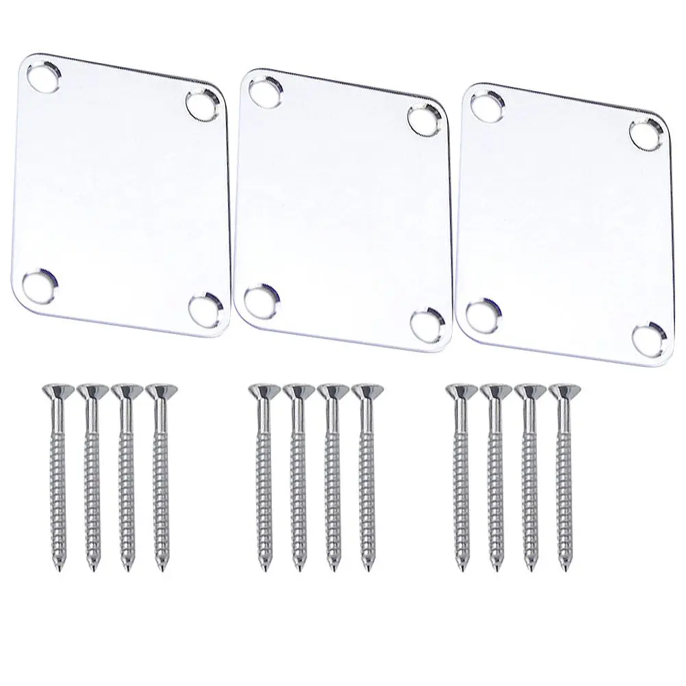 3 Pcs Guitar Neck Plate Durable Simple Design Easy Install Electric Bass Accessories Parts Headplates Joint Pad Gasket Musical
3 Pcs Guitar Neck Plate Durable Simple Design Easy Install Electric Bass Accessories Parts Headplates Joint Pad Gasket Musical