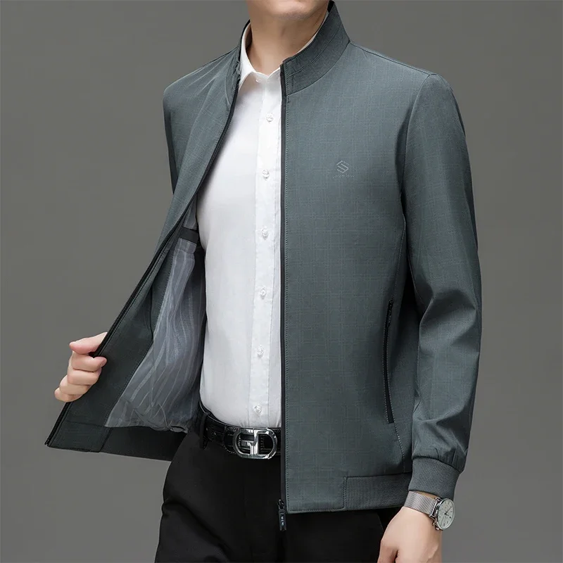 Simple Fashion Men New Men's Business Jacket Casual Turn down Collar Zipper Coats clothes Office Outerwear Male Jackets Tops
Simple Fashion Men New Men's Business Jacket Casual Turn down Collar Zipper Coats clothes Office Outerwear Male Jackets Tops