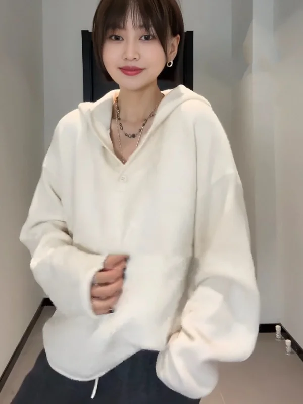 Женский белый вязаный свитер-худи больших размеров, весенняя коллекция, базовый слой, утягивающий топ, модная внутренняя одежда
Женский белый вязаный свитер-худи больших размеров, весенняя коллекция, базовый слой, утягивающий топ, модная внутренняя одежда