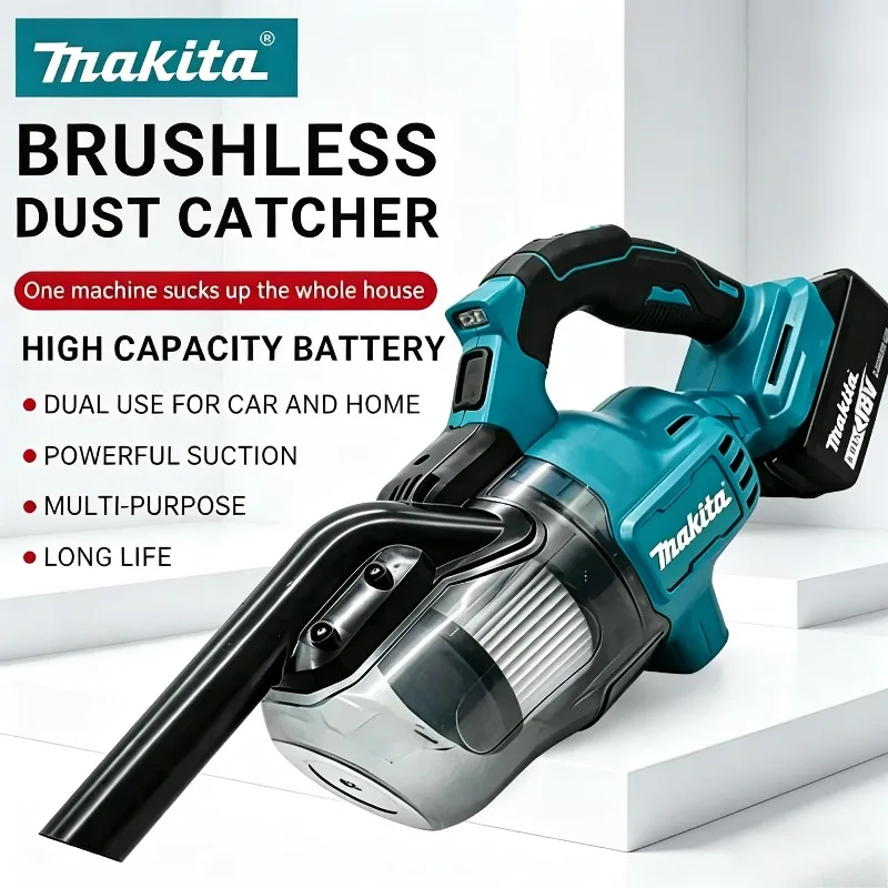 Беспроводной пылесос Makita для дома и автомобиля, портативный, высокомощный, для аккумуляторов 18В
Беспроводной пылесос Makita для дома и автомобиля, портативный, высокомощный, для аккумуляторов 18В