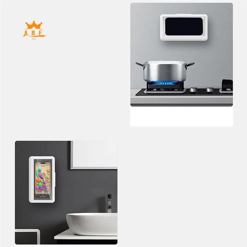 A08E-Bathroom Mobile Phone Holder Waterproof Touchable Case Wall Mounted Kitchen Toilet Smartphone Storage Box Stand
A08E-Bathroom Mobile Phone Holder Waterproof Touchable Case Wall Mounted Kitchen Toilet Smartphone Storage Box Stand
