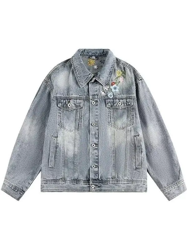 Sli Korean Version Slim Fit Collar Embroidered Denim Jaet Men's Casual Versatile Long Sve Outerwear Spring Autumn Wi...
Sli Korean Version Slim Fit Collar Embroidered Denim Jaet Men's Casual Versatile Long Sve Outerwear Spring Autumn Wi...