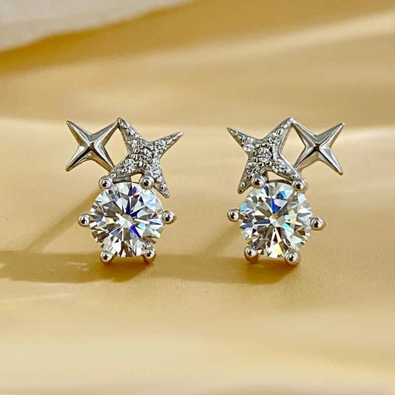 Серьги с муассанитом, серебро 925 пробы, женские модные украшения с сертификатом GRA, цвет D
Серьги с муассанитом, серебро 925 пробы, женские модные украшения с сертификатом GRA, цвет D