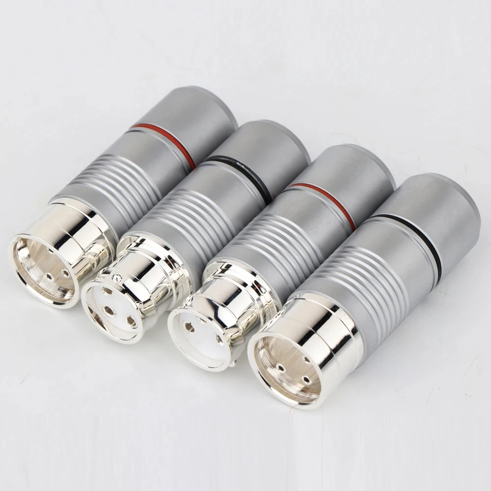 XR1813 High Quality HiFi Audio XLR Cable Connector Silver Plated Brass XLR Male/Female Plug with Aluminium Shell
XR1813 High Quality HiFi Audio XLR Cable Connector Silver Plated Brass XLR Male/Female Plug with Aluminium Shell