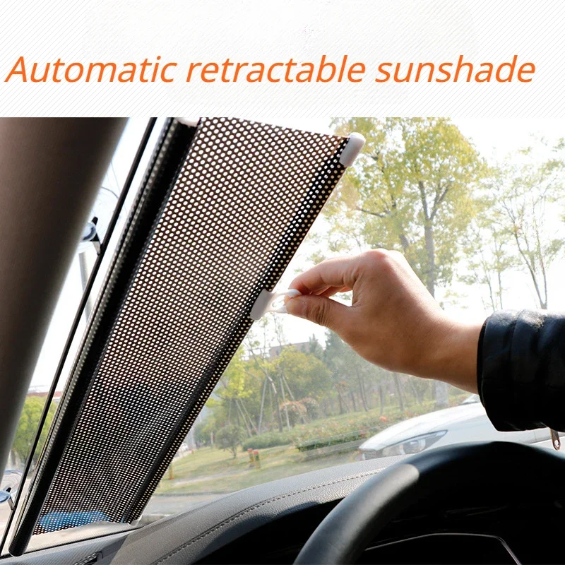 Car Automatic Rolling Shutter Sunshade, Car Mounted Thermal Insulation Curtain, Front Automatic Retractable Sunshade for Car Use
Car Automatic Rolling Shutter Sunshade, Car Mounted Thermal Insulation Curtain, Front Automatic Retractable Sunshade for Car Use