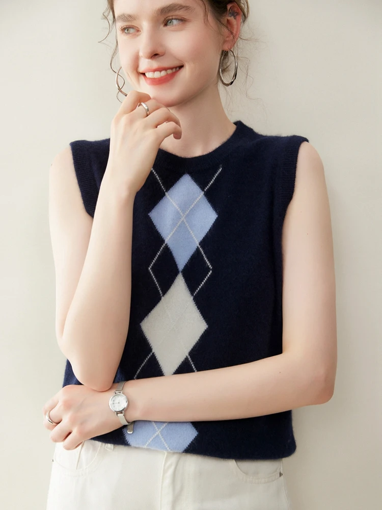 Моющийся ромбовидный узор! Осенне-зимний женский жилет Camere, круглый вязаный свитер Ne Svel, трикотаж для поездок на работу
Моющийся ромбовидный узор! Осенне-зимний женский жилет Camere, круглый вязаный свитер Ne Svel, трикотаж для поездок на работу