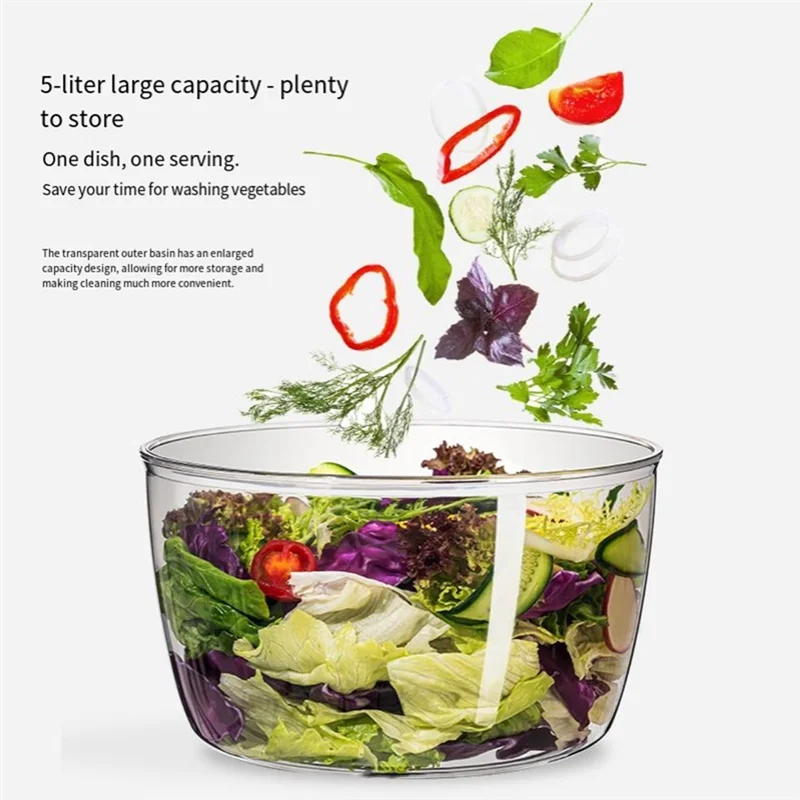 B08B-Salad Dehydrator Fruit Washing Basket And Draining Tool Easy One-Handed Pressing
B08B-Salad Dehydrator Fruit Washing Basket And Draining Tool Easy One-Handed Pressing