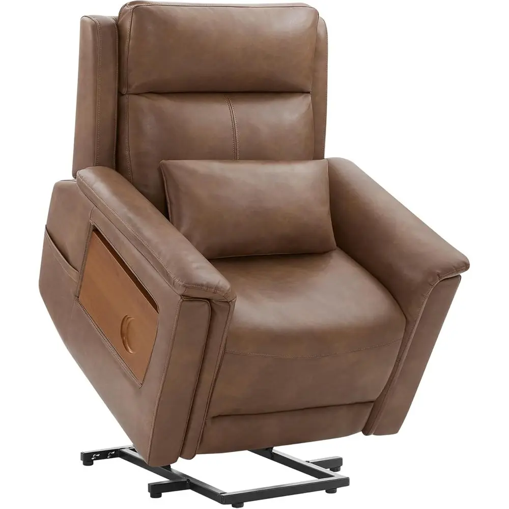 Heated Massage Recliner with Power Lift, Adjustable Tray, Cup Holder, Lumbar Support, Side Pockets, AUX Leather
Heated Massage Recliner with Power Lift, Adjustable Tray, Cup Holder, Lumbar Support, Side Pockets, AUX Leather