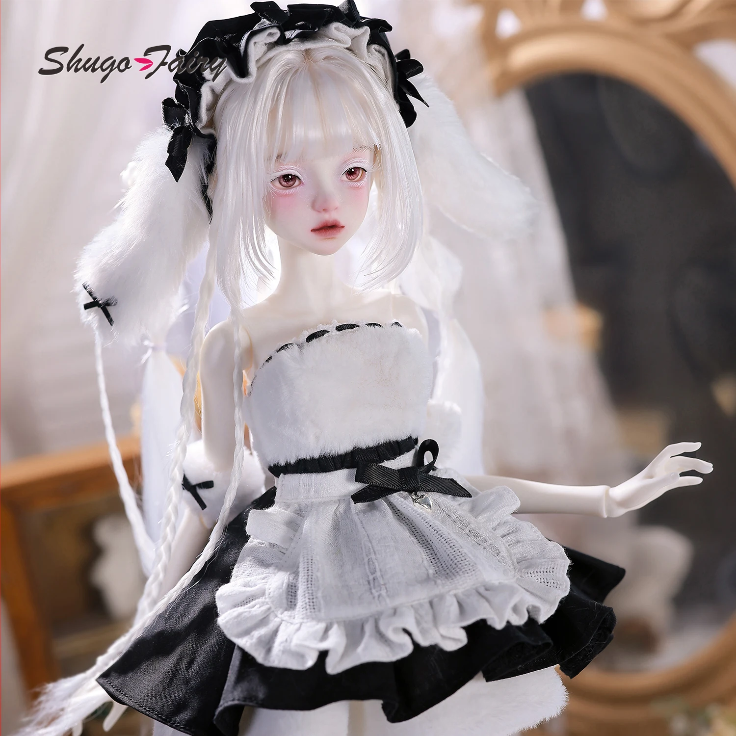 Shugafairy Libra F 1/4 BJD Voluptuous Maid - Anime Kawaii Full Set with Lace Apron Poseable Figure for Cosplay Fullset
Shugafairy Libra F 1/4 BJD Voluptuous Maid - Anime Kawaii Full Set with Lace Apron Poseable Figure for Cosplay Fullset