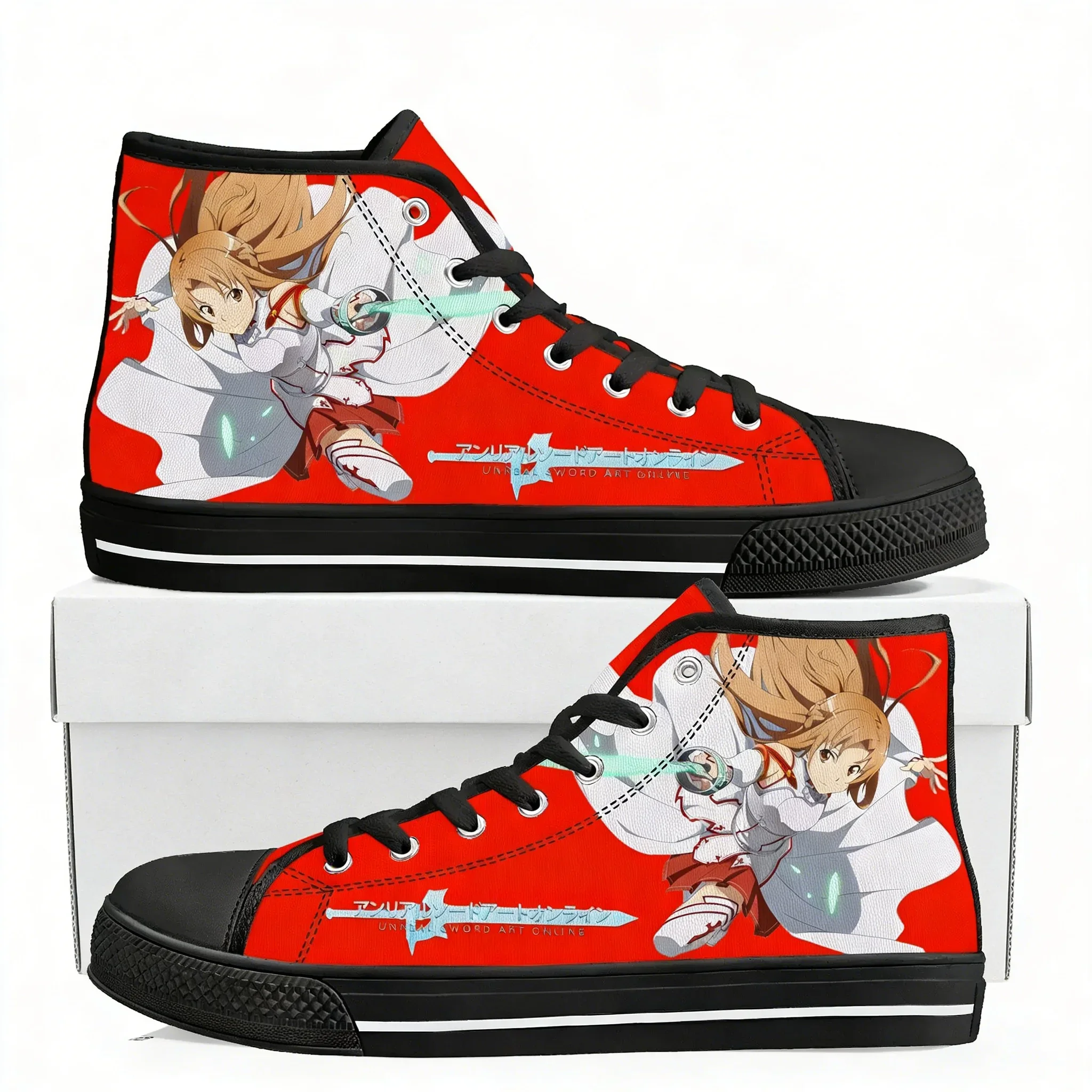 Sword Art Online Asuna High Top Sneakers Manga Womens Canvas High Quality Sneaker Casual Couple Shoes Custom Shoe
Sword Art Online Asuna High Top Sneakers Manga Womens Canvas High Quality Sneaker Casual Couple Shoes Custom Shoe