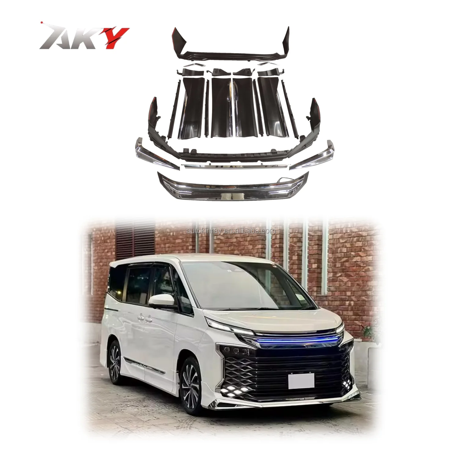 Modification 2025 New Arrival Toy-ota Voxy Aero LED Grille Front Lip Bumper Monalisa New Design Bodykit Upgrade for 2022-2025 Mo
Modification 2025 New Arrival Toy-ota Voxy Aero LED Grille Front Lip Bumper Monalisa New Design Bodykit Upgrade for 2022-2025 Mo