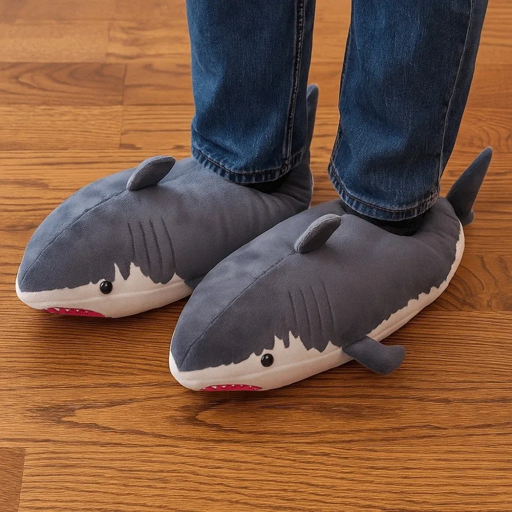 Hamburger Whale EVA Whale Shark Slippers Thick Sole Soft Whale Plush Slippers Cozy Creative Winter Fluffy Slides Women
Hamburger Whale EVA Whale Shark Slippers Thick Sole Soft Whale Plush Slippers Cozy Creative Winter Fluffy Slides Women