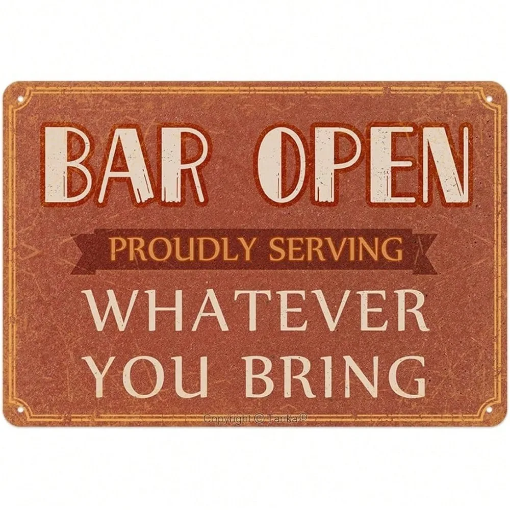 Vintage Tin Metal Sign 8x12 Inch Rustic Pub Wall Art Decor for Bar Cafe Man Cave
Vintage Tin Metal Sign 8x12 Inch Rustic Pub Wall Art Decor for Bar Cafe Man Cave