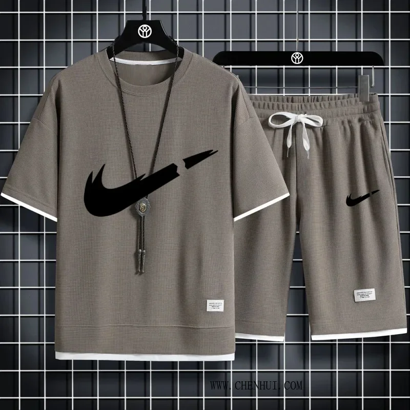 A brand-new 2025 fashion linen waffle T-shirt top and casual sports shorts 2-piece set for European and American outdoor running
A brand-new 2025 fashion linen waffle T-shirt top and casual sports shorts 2-piece set for European and American outdoor running
