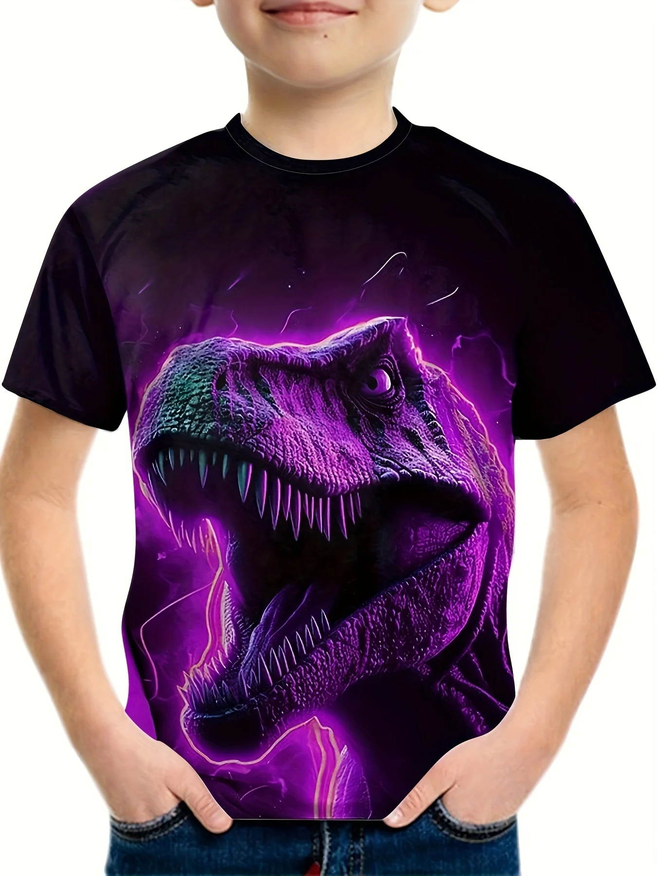Children's Clothing 3D Dinosaur Print Kids Clothes Summer Children Top Short Sleeve Tops Casual Tee Crew Neck Children's Clothes
Children's Clothing 3D Dinosaur Print Kids Clothes Summer Children Top Short Sleeve Tops Casual Tee Crew Neck Children's Clothes