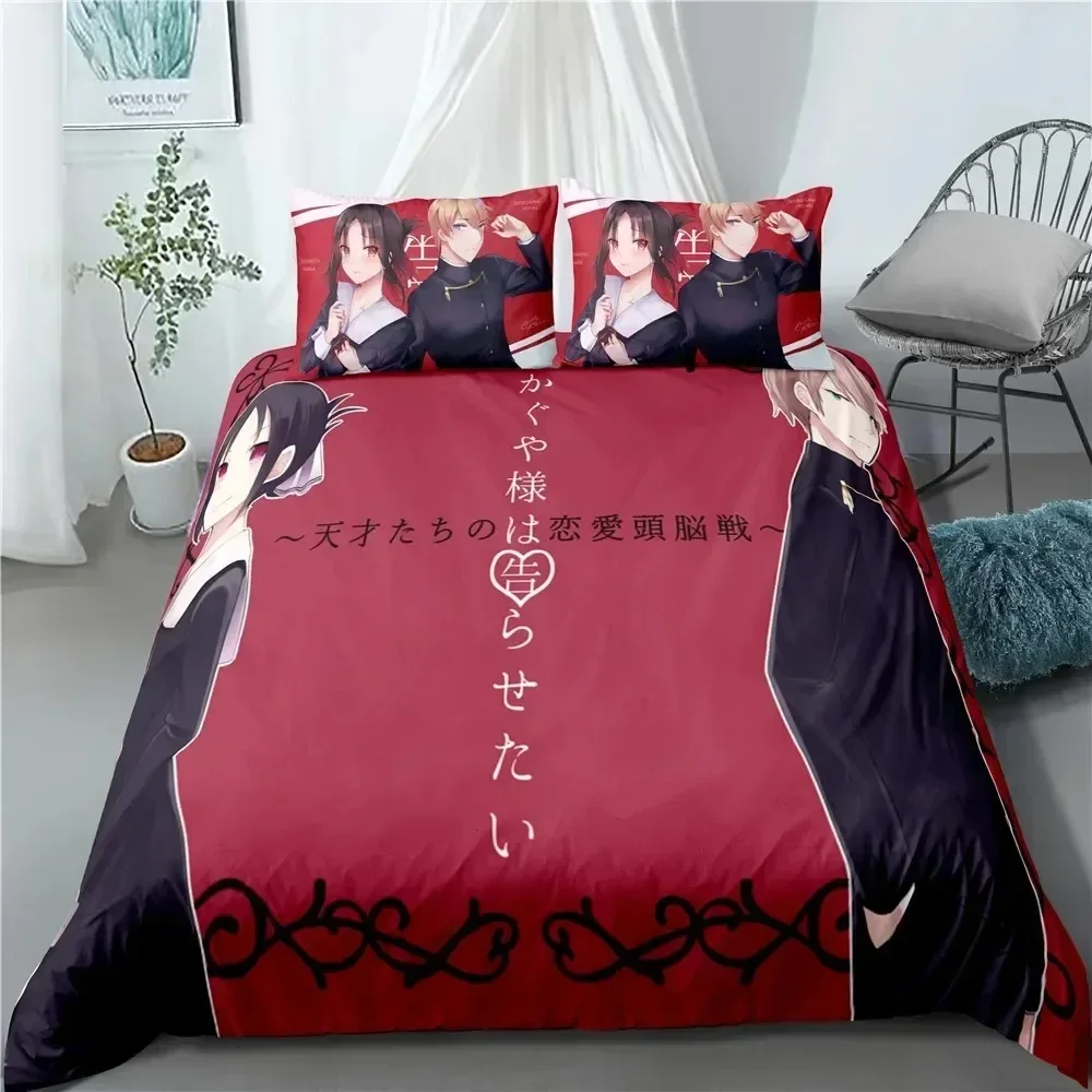 Anime Kaguya-sama Love is War 3D NEW Duvet Cover Pillowcase Bedding Set Adult Boy Girl Bedroom Decoration Single Double Large
Anime Kaguya-sama Love is War 3D NEW Duvet Cover Pillowcase Bedding Set Adult Boy Girl Bedroom Decoration Single Double Large