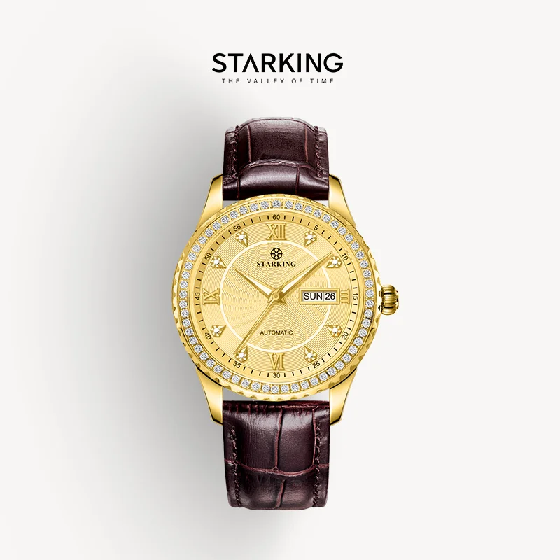 STARKING 316 Steel Case AM0172 Luxury Watches for Men Mechanical Watch Sapphire Glass Stainless Steel 50M Waterproof Men Watch
STARKING 316 Steel Case AM0172 Luxury Watches for Men Mechanical Watch Sapphire Glass Stainless Steel 50M Waterproof Men Watch