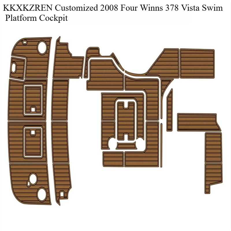 KKXKZREN Customized 2008 Four Winns 378 Vista Swim Platform Cockpit Self Adhesive 6 mm EVA Foam Boat Decking Sheet Faux Teak Mat
KKXKZREN Customized 2008 Four Winns 378 Vista Swim Platform Cockpit Self Adhesive 6 mm EVA Foam Boat Decking Sheet Faux Teak Mat