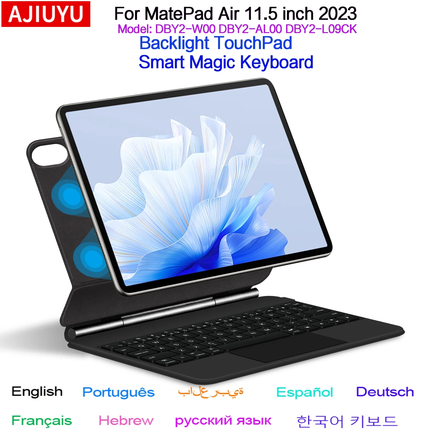 Backlit Magic Keyboard for Huawei MatePad Air 11.5 inch 2023 Case Mate pad Air 11.5 DBY2-W00 AL00 Tablet Smart Cover Folio
Backlit Magic Keyboard for Huawei MatePad Air 11.5 inch 2023 Case Mate pad Air 11.5 DBY2-W00 AL00 Tablet Smart Cover Folio