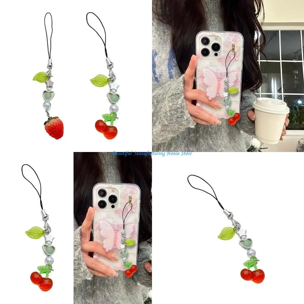E56A Fashionable Strawberry/Cherry Beaded Keyring Colorful Keychain Accessory for Ladies Purses and Backpacks Accessories
E56A Fashionable Strawberry/Cherry Beaded Keyring Colorful Keychain Accessory for Ladies Purses and Backpacks Accessories