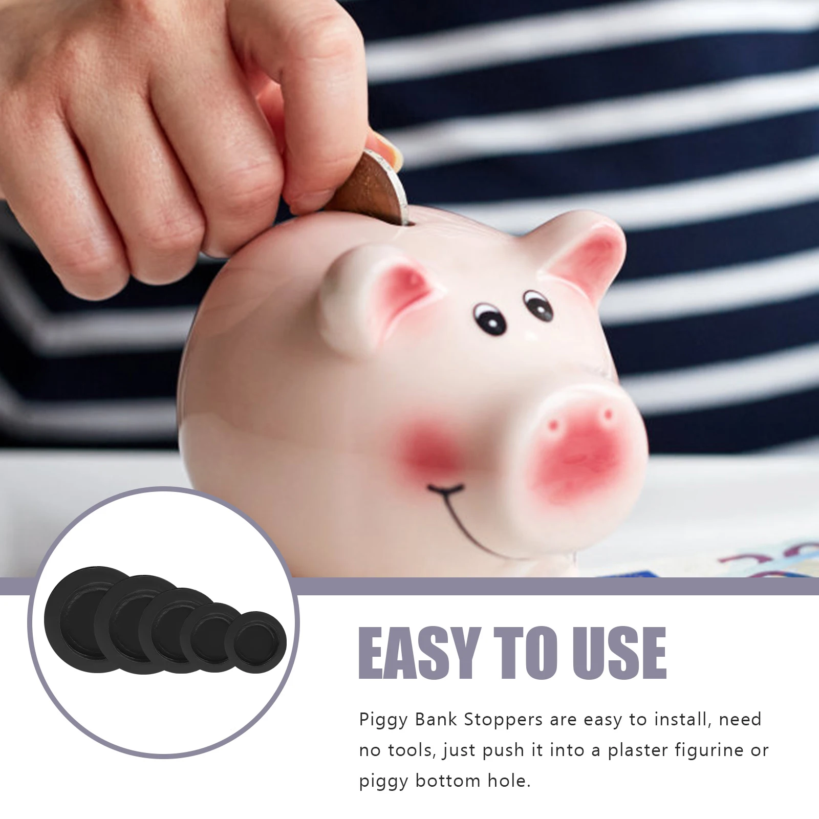20pcs Round Rubber Stoppers 25mm 26mm 30mm 32mm 38mm Black Piggy Bank Plugs Sealing Washers Reusable Container Caps Fits Boxes
20pcs Round Rubber Stoppers 25mm 26mm 30mm 32mm 38mm Black Piggy Bank Plugs Sealing Washers Reusable Container Caps Fits Boxes