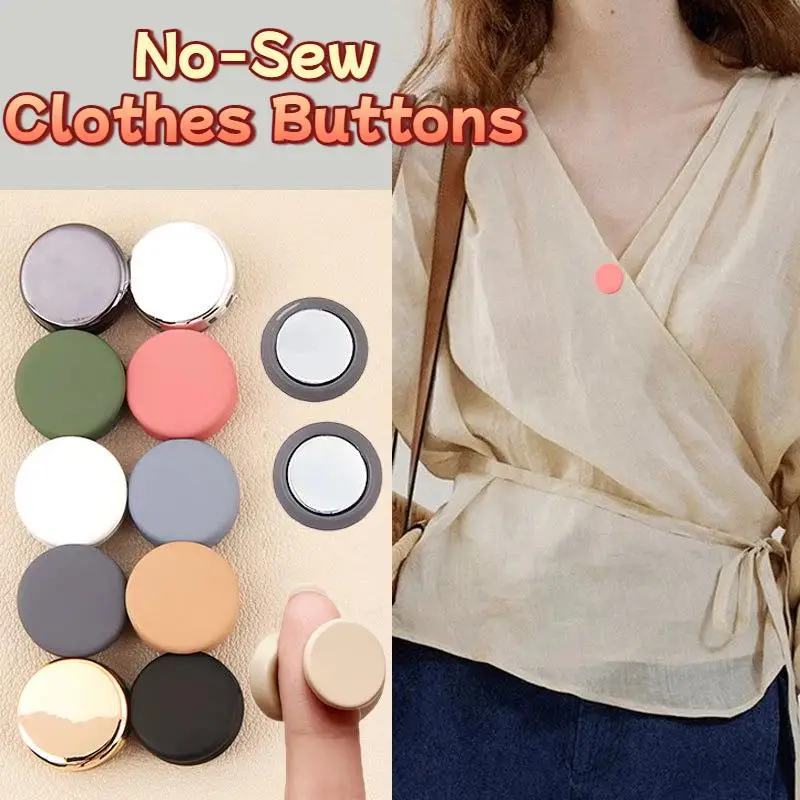 Seamless No Sew Clothes Buttons 2/4/8Pcs Adjustable Multifunctional Clips for Temporary Clothing Fix Travel Use
Seamless No Sew Clothes Buttons 2/4/8Pcs Adjustable Multifunctional Clips for Temporary Clothing Fix Travel Use