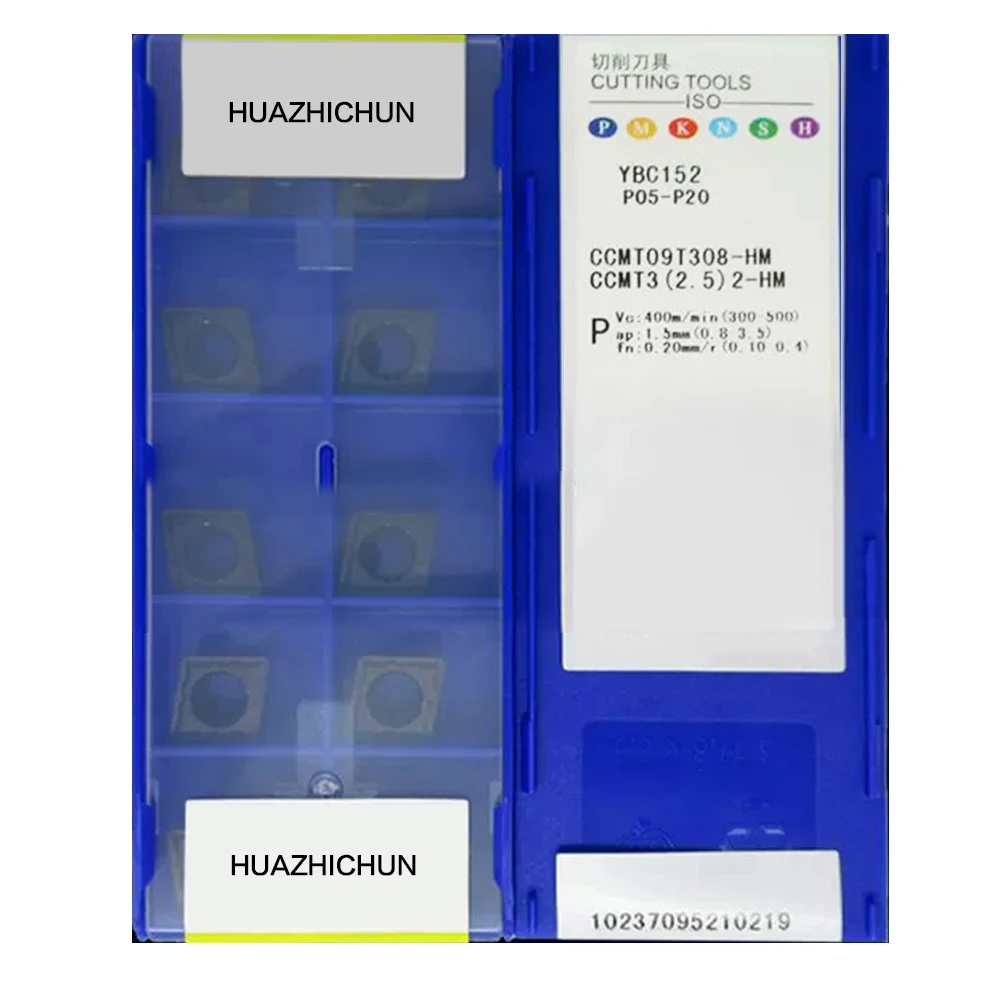 HUAZHICHUN CCMT09T308-HR YBС152 токарный станок с ЧПУ, универсальные Токарные вставки
HUAZHICHUN CCMT09T308-HR YBС152 токарный станок с ЧПУ, универсальные Токарные вставки