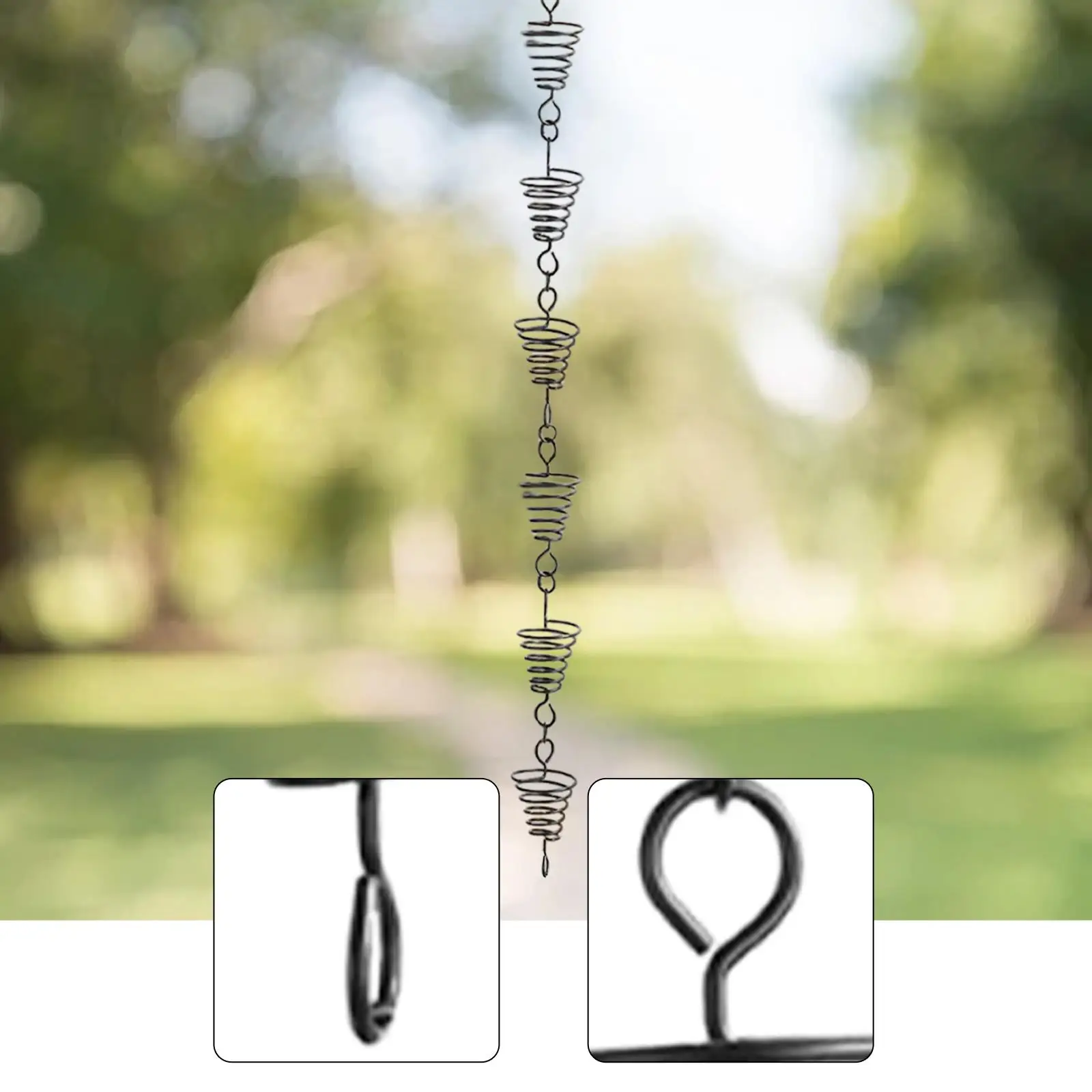 Rain Chain for Gutter Drainage Stainless Steel Outdoor Rainwater Catcher for Roof Awning Patio and Garden Use
Rain Chain for Gutter Drainage Stainless Steel Outdoor Rainwater Catcher for Roof Awning Patio and Garden Use