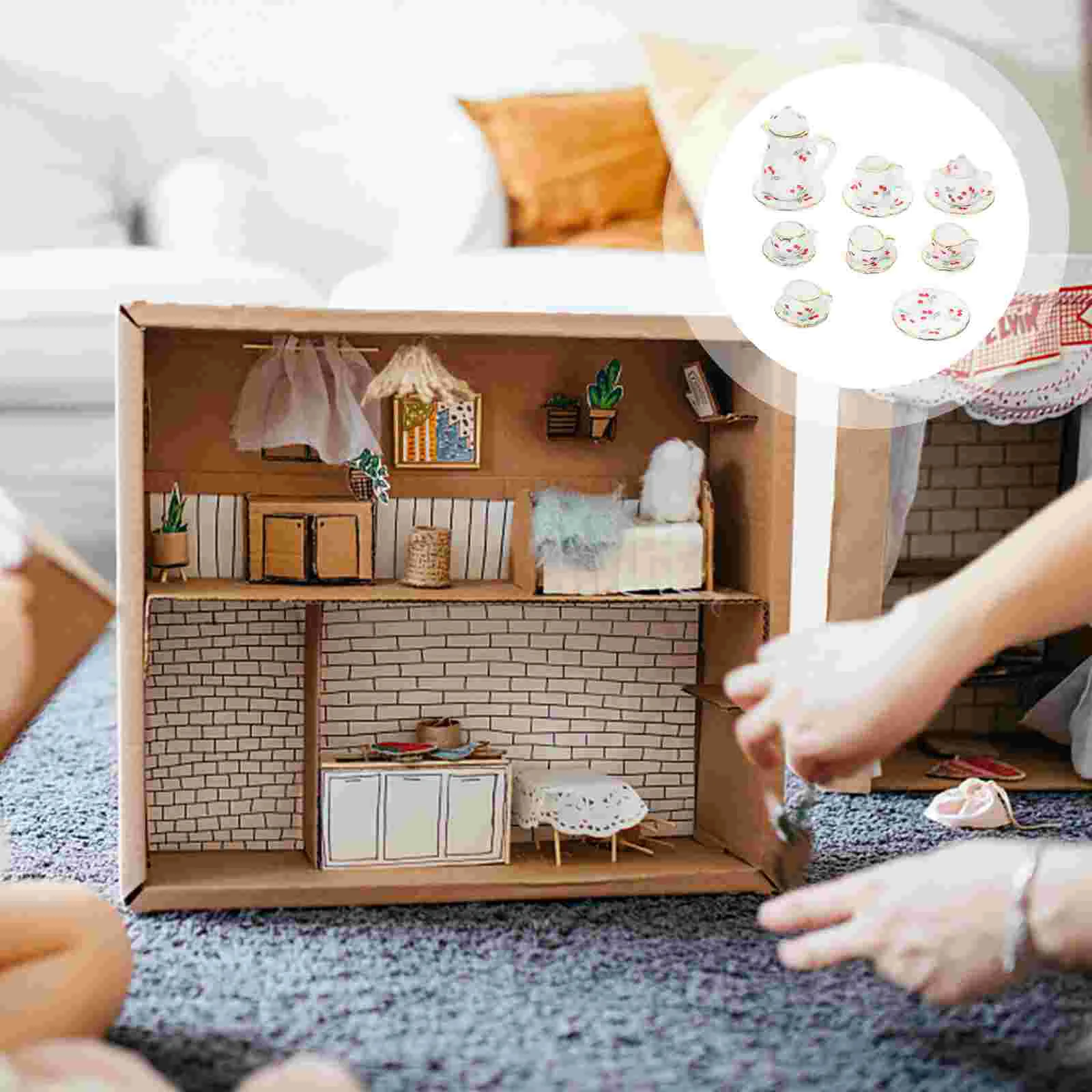 Mini Cup Teaware Tray Model Toddler Ceramic Craft Ornament Ceramics House Decoration Home Crafts Baby Accessory
Mini Cup Teaware Tray Model Toddler Ceramic Craft Ornament Ceramics House Decoration Home Crafts Baby Accessory