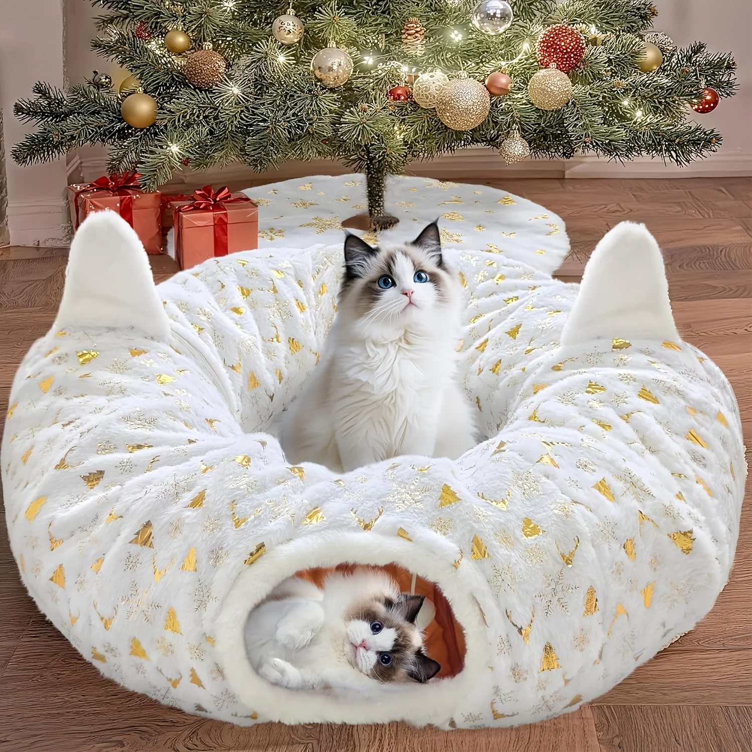 Cat Tunnel Cat Bed Play Tunnel | Long Plush Deep Sleep Removable Washable Multifunctional Connectable Cat Passage with Argyle Pa
Cat Tunnel Cat Bed Play Tunnel | Long Plush Deep Sleep Removable Washable Multifunctional Connectable Cat Passage with Argyle Pa