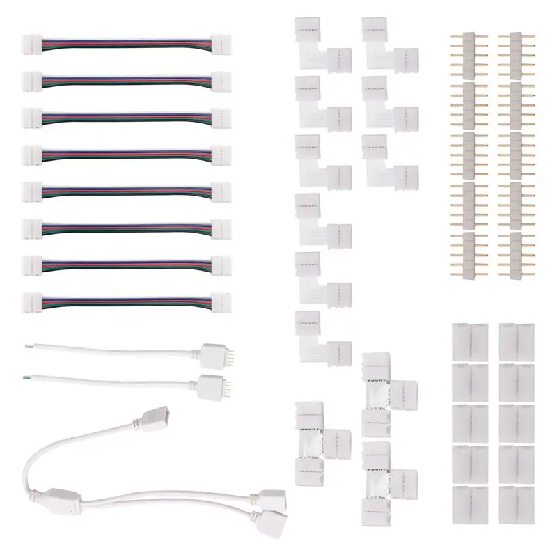 A98E-5 Pin LED Strip Connector Kit White Plastic For 12Mm RGBW LED Strip Connection Include T Shape 5 Pin LED RGBW Connector
A98E-5 Pin LED Strip Connector Kit White Plastic For 12Mm RGBW LED Strip Connection Include T Shape 5 Pin LED RGBW Connector