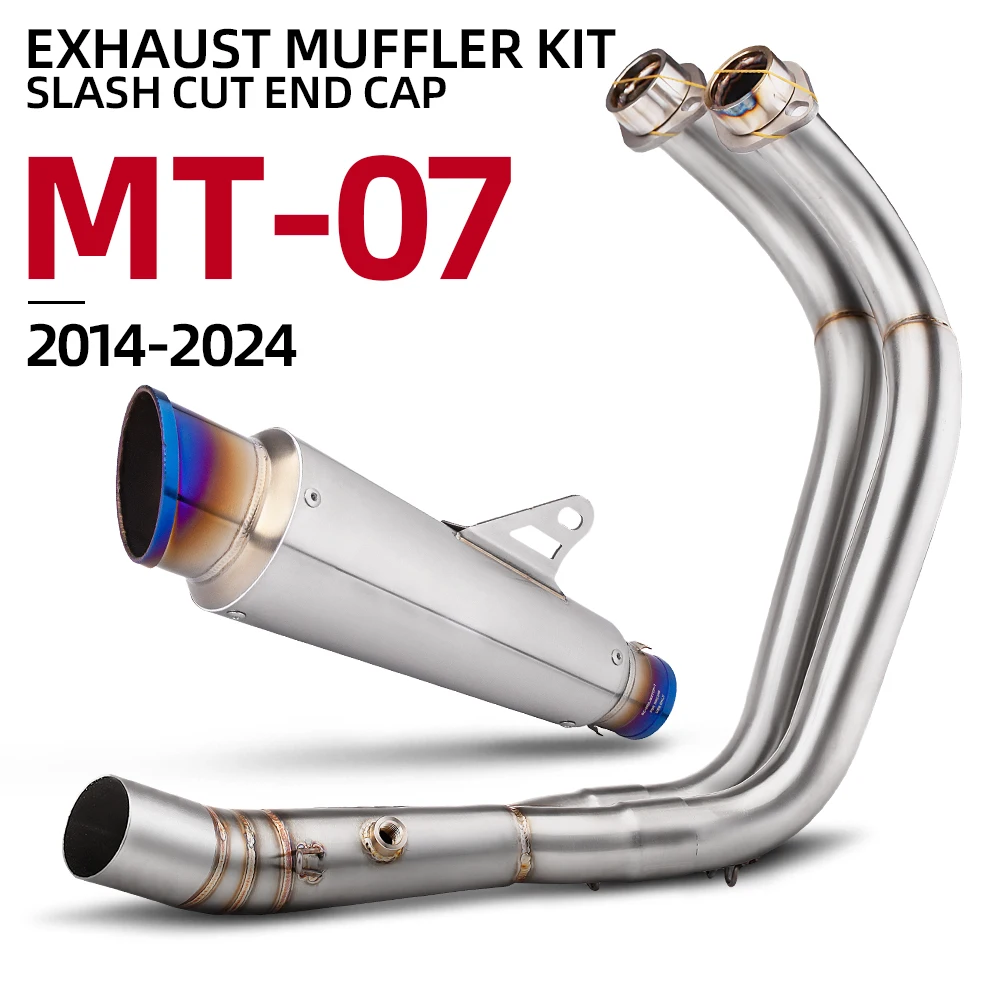 For YAMAHA MT07 FZ07 XSR700 2014-2026 Motorcycle Exhaust Full System Sliding Line Kit Exhaust Pipe Front Pipe Blue Muffler
For YAMAHA MT07 FZ07 XSR700 2014-2026 Motorcycle Exhaust Full System Sliding Line Kit Exhaust Pipe Front Pipe Blue Muffler
